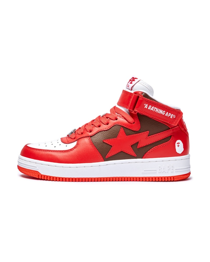 Basket Bape STA MI #2 M2 Rouge Clair Homme | ZBK-36642053